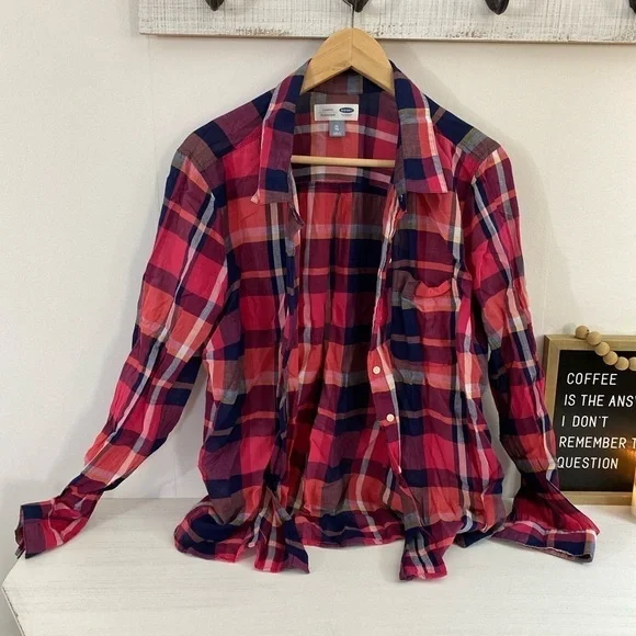 Classic Flannel Long Sleeve Tee 💗 - Picture 2 of 8